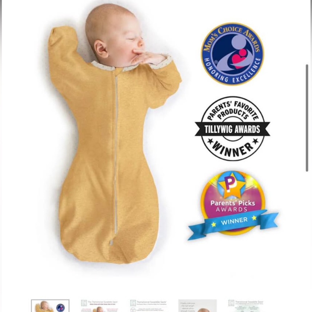 Swaddle Designs Convertible Baby Sleep Sack - Mustard